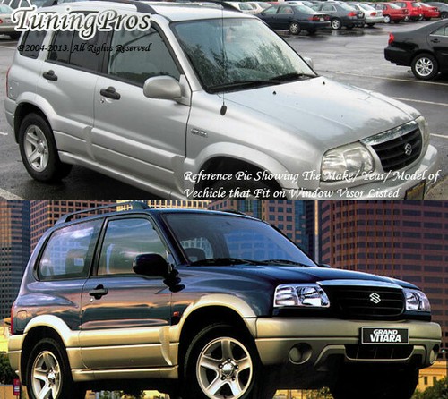 99-05 Suzuki Grand Vitara 2.0mm Extérieur Montage Pluie Garde Déflecteur Visière - Photo 4 sur 4