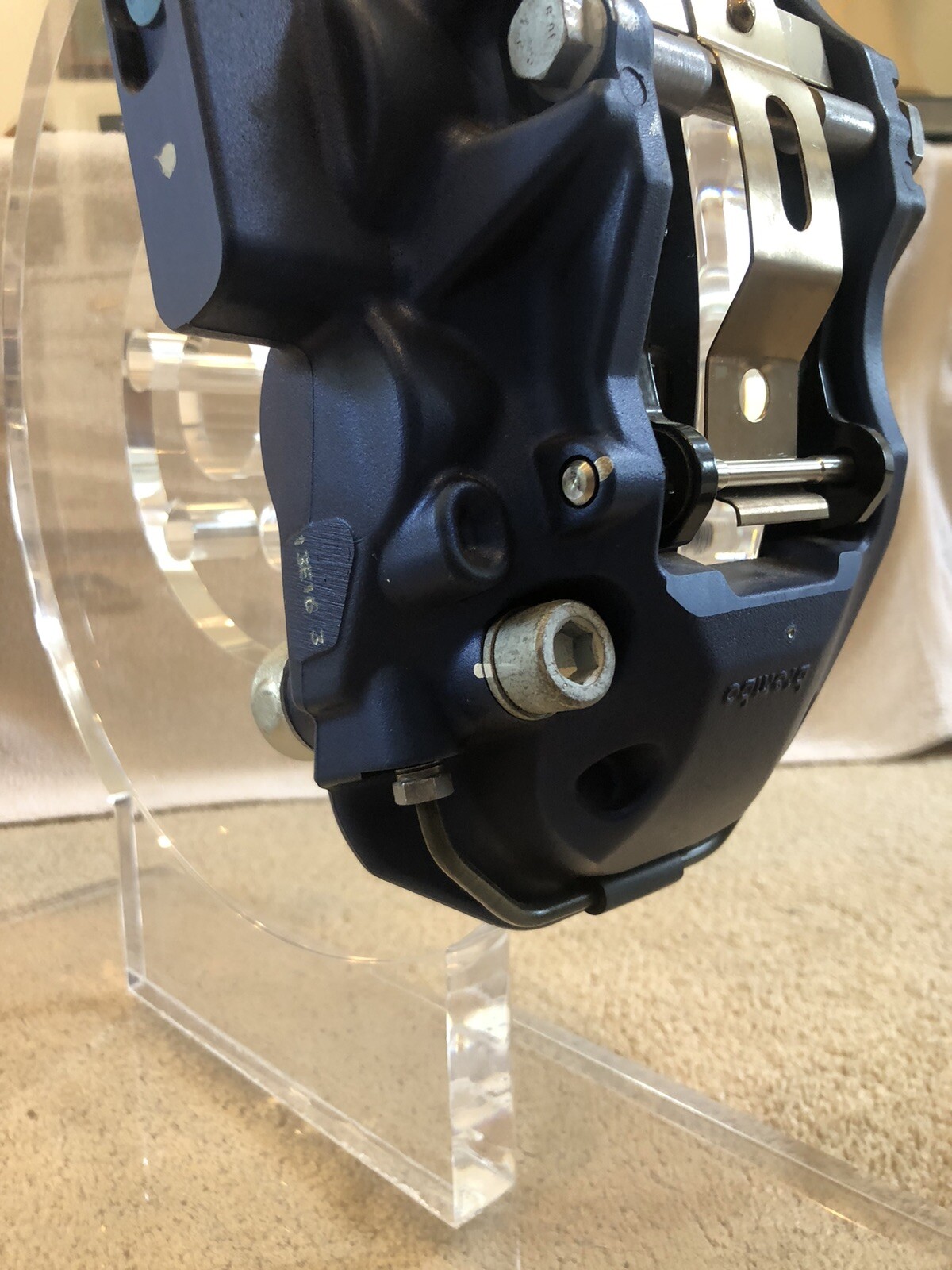 GENUINE MASERATI Brembo Blue Front Right Brake Caliper Dealer Display 670009178