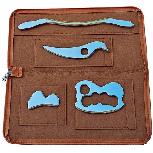 4 in 1 Stainless Steel Gua Sha Muscle Scraper Massage Tool IASTM Tool Set for...