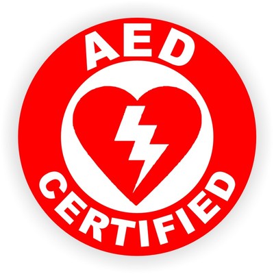 AED Certified Hard Hat Decal / Helmet Sticker Paramedic CPR First Aid ...