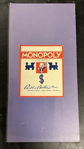 Vintage Monopoly Board Game 1935 Parker Brothers Early (1st?) Edition.BOARD ONLY