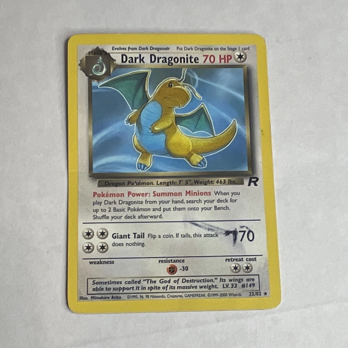 Dark Dragonite Pokémon TCG Cards for sale | eBay