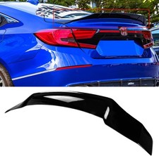 Duckbill Trunk Spoiler 1 Fits For 18-22 Accord Jdm Style High Kick Glossy Black