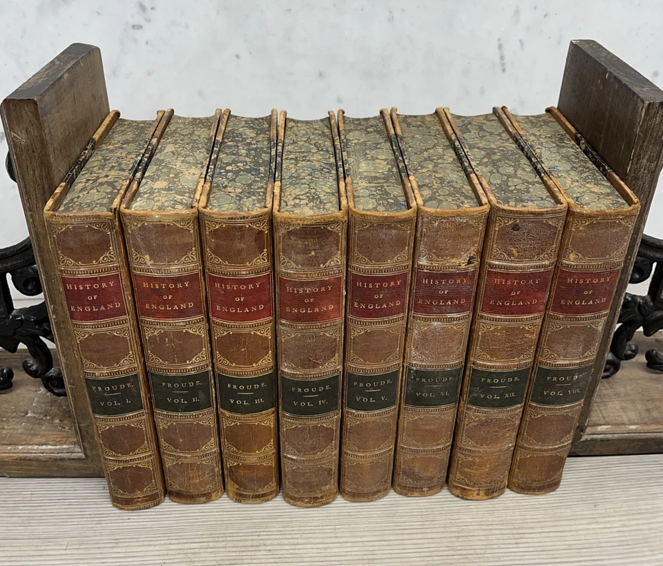 History of England from Fall of Wolsey To The Death Of Queen Elizabeth 1811 8Vol Foto 2 de 4