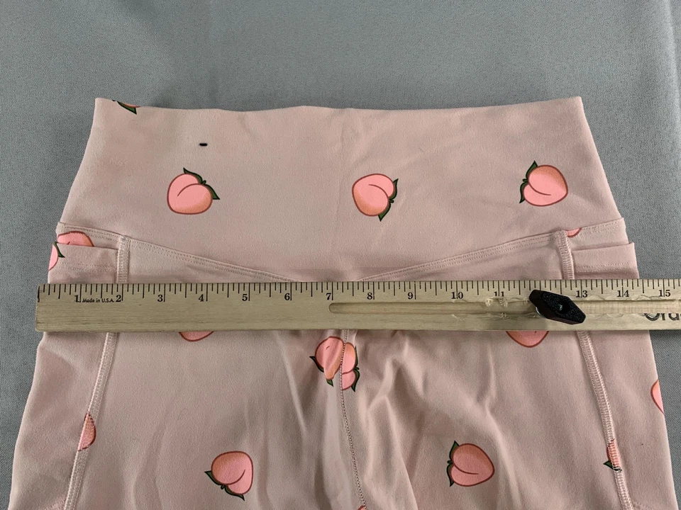 ROSA Victoria's Secret Ultimate Leggings Mujer Medianos Pantalones de Yoga Estampado Melocotón Foto 4 de 4