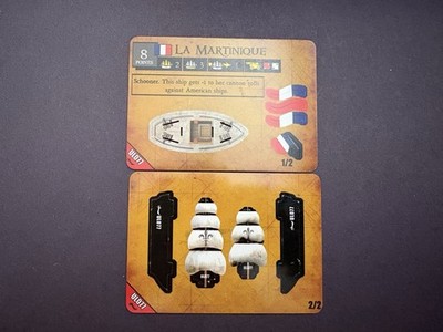 WizKids Pirates CSG Barbary Coast 077 LA MARTINIQUE (Common) 2-Mast Ship