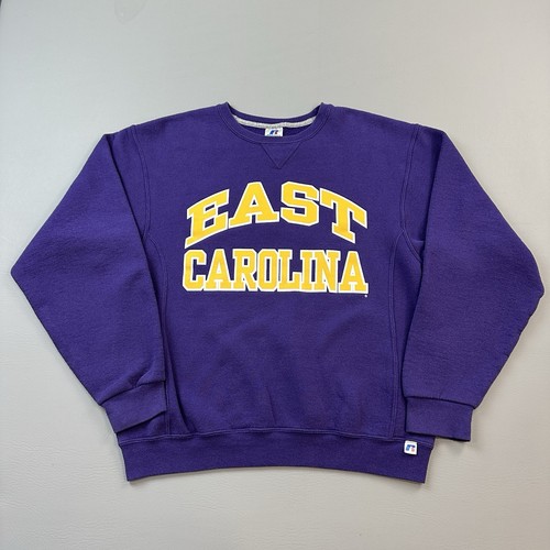 Vintage East Carolina Pirates Sweatshirt Mens Medium Russell Athletic Logo Y2K