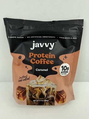 Javvy Protein Iced Coffee Caramel 12oz 10g Protein Exp 10/2027