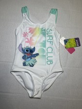 Disney Stitch Girls One-Piece Swimsuit with UPF 50 , NWT Size 4/5