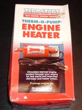 vtg. nos zerostart engine block heater horizontal mount 1000w 120v 810-0101