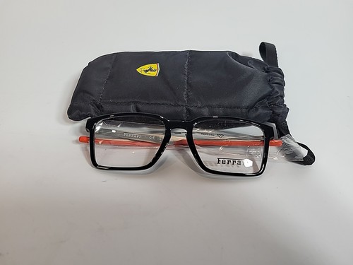 Scuderia Ferrari FZ8005 54mm Man Rectangle GLASSES BLACK/ORANGE Rectangle