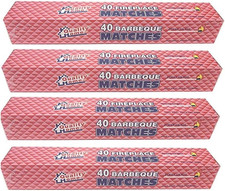 4 BOXES - 11" Fireplace Matches, Long Reach, 160 Matches Total