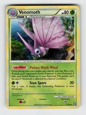Venomoth 11/102 Holo Rare HGSS Triumphant Pokemon 2010 Lightly Played