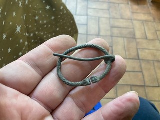 Late Roman/Early Medieval Penannular Rope Twist Brooch.Metal Detecting Finds