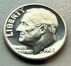 1962 Roosevelt Dime 90% SILVER – Brilliant AU/BU – Nice Luster