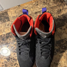 Jordan Air Jordan 7 Retro Raptor Black Red Purple Men's High Top Sneaker