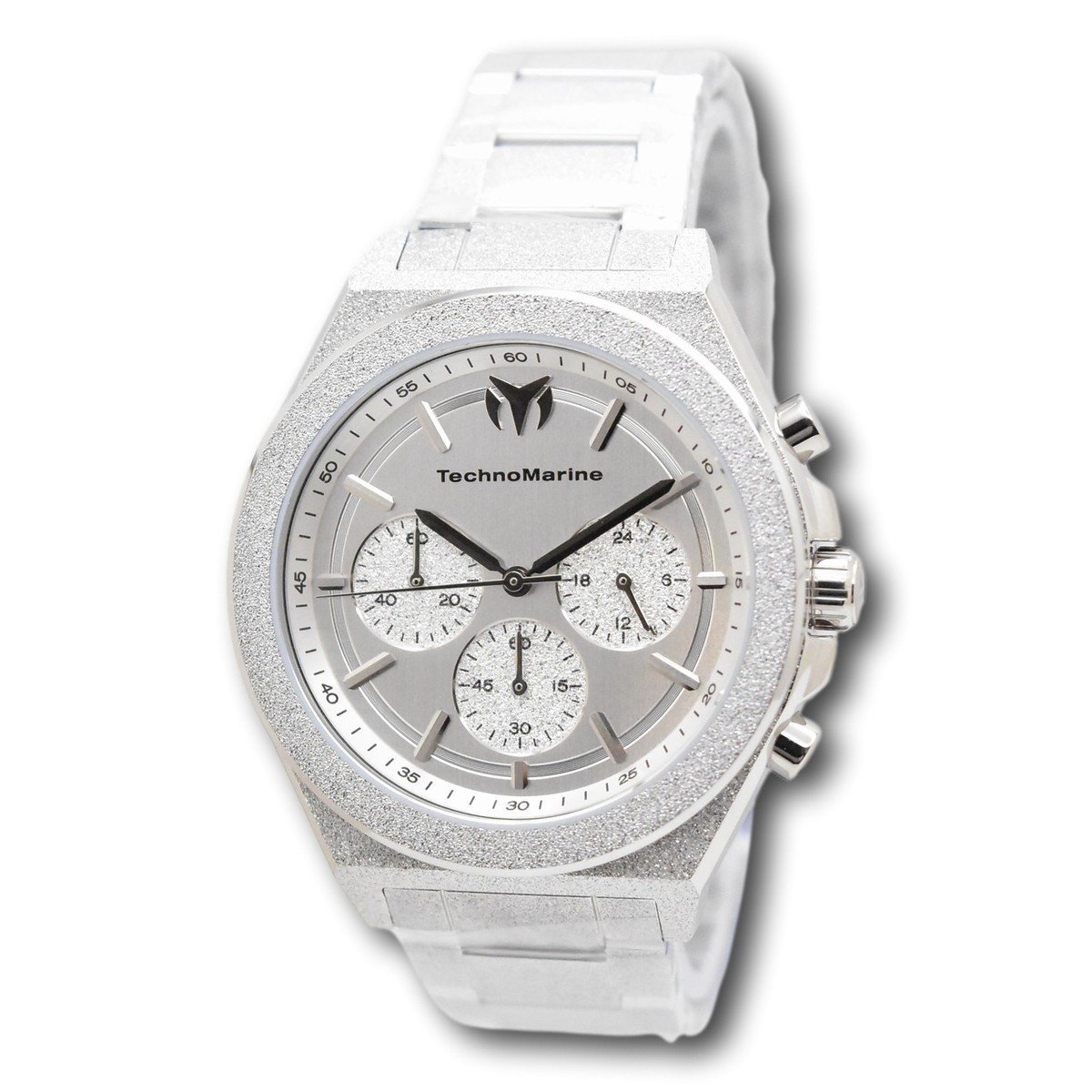 TechnoMarine Ocean Emperor Radiant Silver Men's 43mm Chronograph
