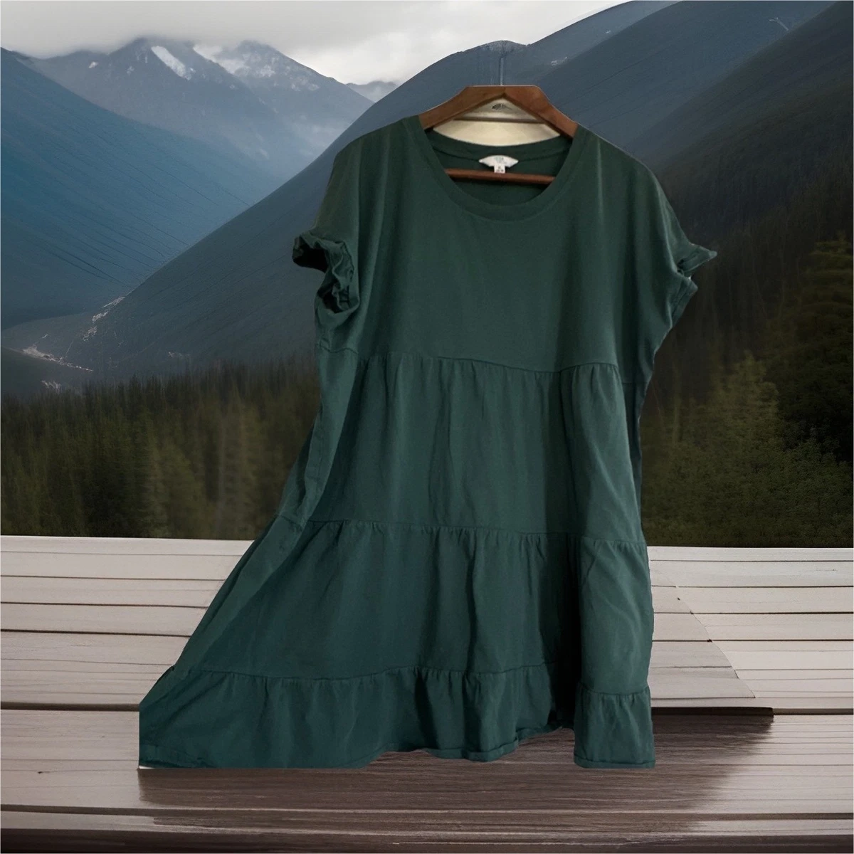 green emerald velvet dress Time and Tru Women's T-Shirt Dress with Short Sleeves (US, Alpha, X-Small,  Regular, Regular, Coral Tie) at Amazon Women's Clothing store