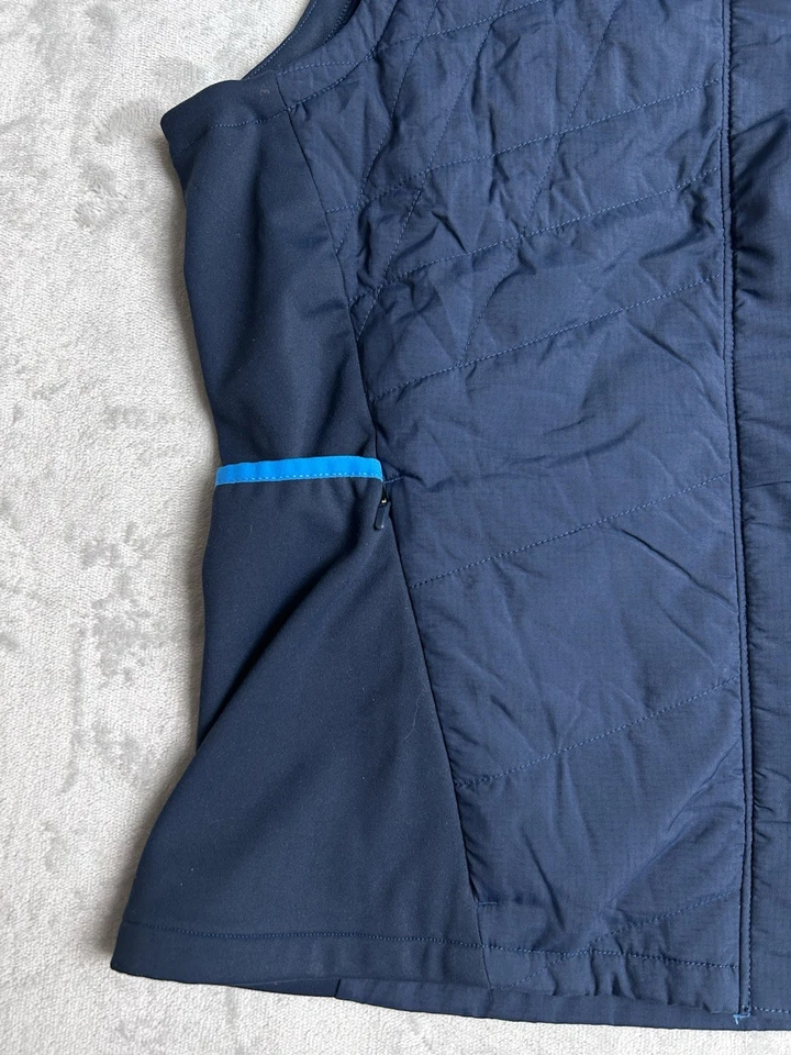 BROOKS Shield Hybrid Vest Womens Size Small Navy Blue Bolt Lightweight Run Happy - Image 4 of 4