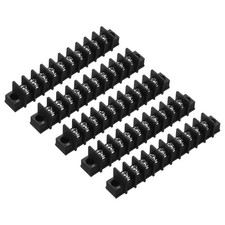 5 Pcs 10 Positions Terminal Block 300V 20A 9.5mm Pitch Single Rows Strip