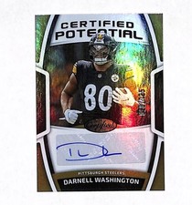 2025 Panini Certified Darnell Washington Potential 20/125 Auto Card Steelers 