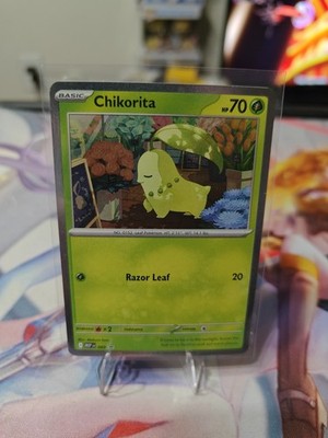 Chikorita (Cosmos Holo) 069 Holo Promo ME: Mega Evolution Promo Pokemon NM