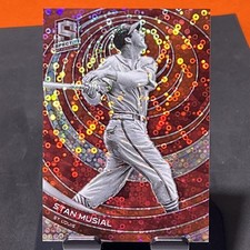 2023 Panini Chronicles Spectra Stan Musial #8 Red Disco Prizm /25