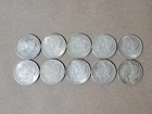 Lot of 10 Morgan Silver Dollar Coins - 90% Silver - All 1921 - Circulated