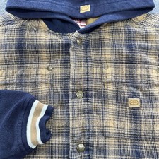 Ecko Unltd. Jacket Youth S Blue Quilted Hooded Lined Insulated Pockets Logo