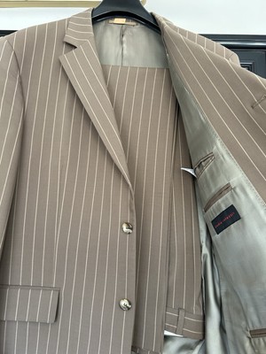 Studio Coletti Anzug 2 Teile Gr. 56 44% Wolle 2% Elasthan beige 1x Getragen 1A