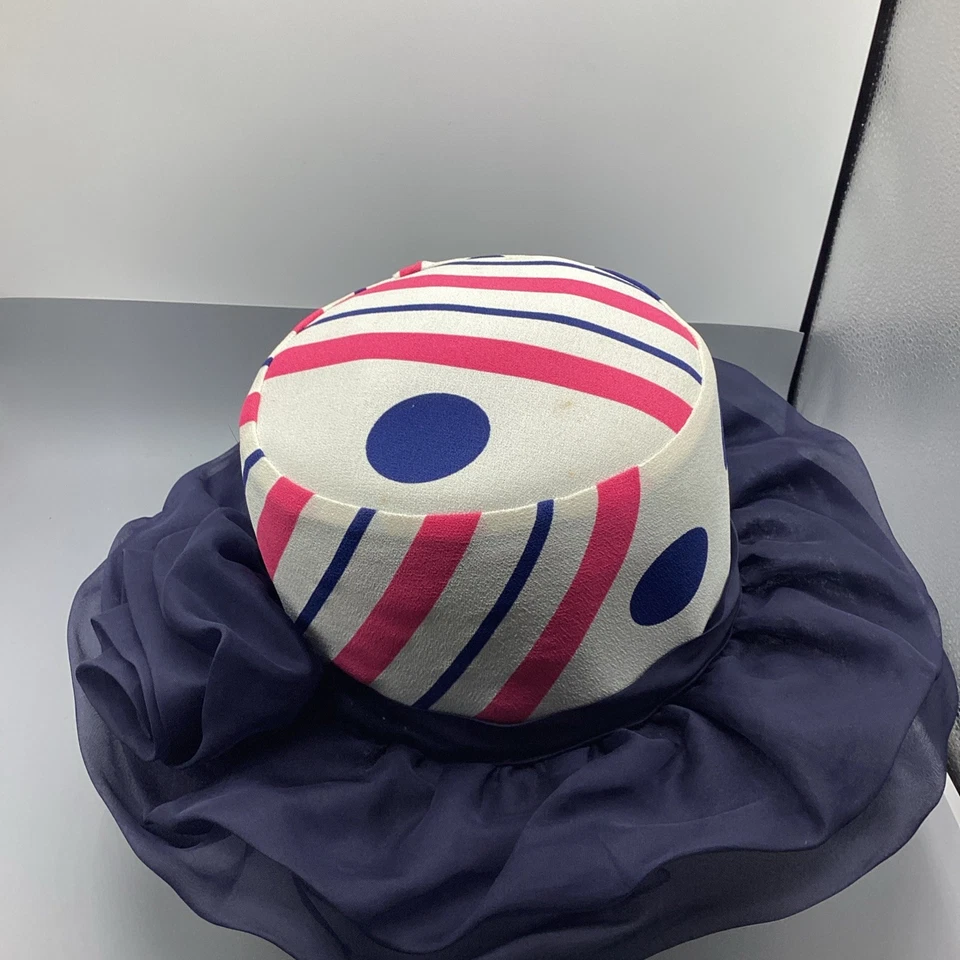 Sombrero vintage multicolor para mujer con caja original  Foto 4 de 4