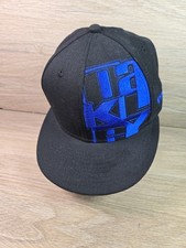 Oakley New Era 59Fifty Fitted Hat 7 1/8 black with Blue Embroidred Flat Bill