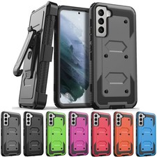 For Samsung Galaxy S21 FE/S21 /S21 Ultra Shockproof Rugged Case Cover /Belt Clip