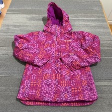 Columbia Jacket Girls Medium 10/12 Purple Omni Heat Tech Full Zip Hooded Youth