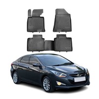Omac Gummimatten FußMatten FüR Hyundai I40 CW 2011-2021 TPE Automatte Schwarz 4X