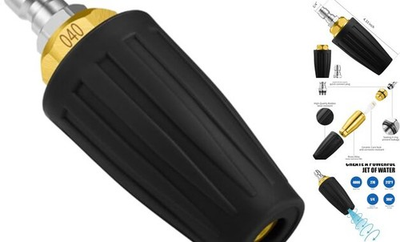 #ad Turbo Nozzle Pressure Washer 4000 PSI Max Rotating Pressure Washer Nozzle Black $32.75