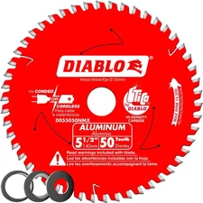 Diablo Tools 5 1/2 Inch X 50 Tooth Aluminum Cutting Saw Blade