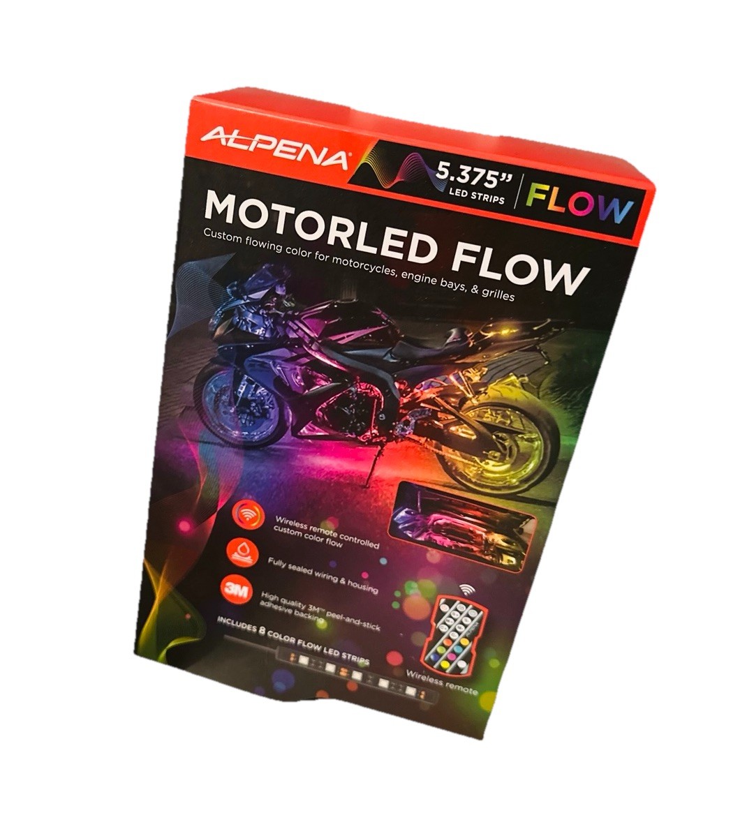 Alpena 78359 Wireless LED Motorcycle Underglow Kit 5.4