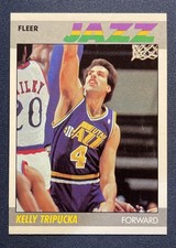 1987-88 Fleer Kelly Tripucka Utah Jazz Basketball 🏀 Card #112