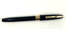 VTG Black Sheaffer White Dot Lifetime 14K Gold Fountain Pen W/Person (EL1124825)