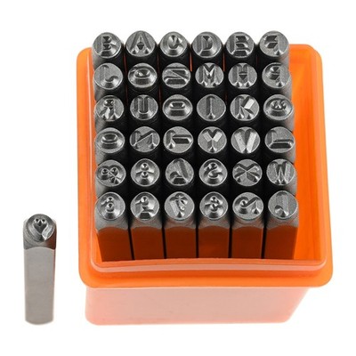 37Pcs Letter Stamps Punch Set Carbon Steel Stamping Kit For Leather Decorations
