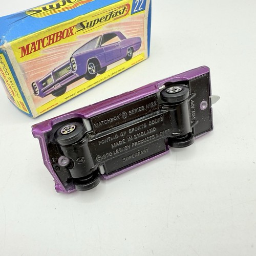 Matchbox Superfast 22 Pontiac GP cupé deportivo muy casi como nuevo en caja aplastada - Imagen 18 de 22