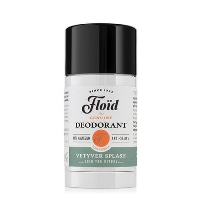 Floid Vetyver Splash Deodorant - Magnesium Salt Anti-Stain Protection 75ml
