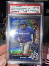 2017 Bowman - Chrome Vladimir Guerrero Jr. #BCP32 Blue Shimmer Refractor