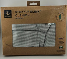 STOKKE  CLIKK  High Chair Cushion Nordic Grey IndiDye  OPEN BOX NEW