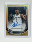 VICTOR WEMBANYAMA 2025-26 BOWMAN CHROME TRUE GOLD AUTO SP 15/50 SPURS