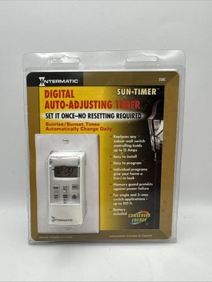 Intermatic SS8C Digital Auto Adjusting Sun Timer Programmable New Sealed