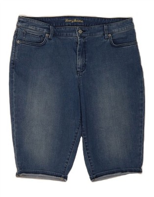 Tommy Bahama Damen Jeans Bermuda Shorts W36 XL blau Baumwolle CX06
