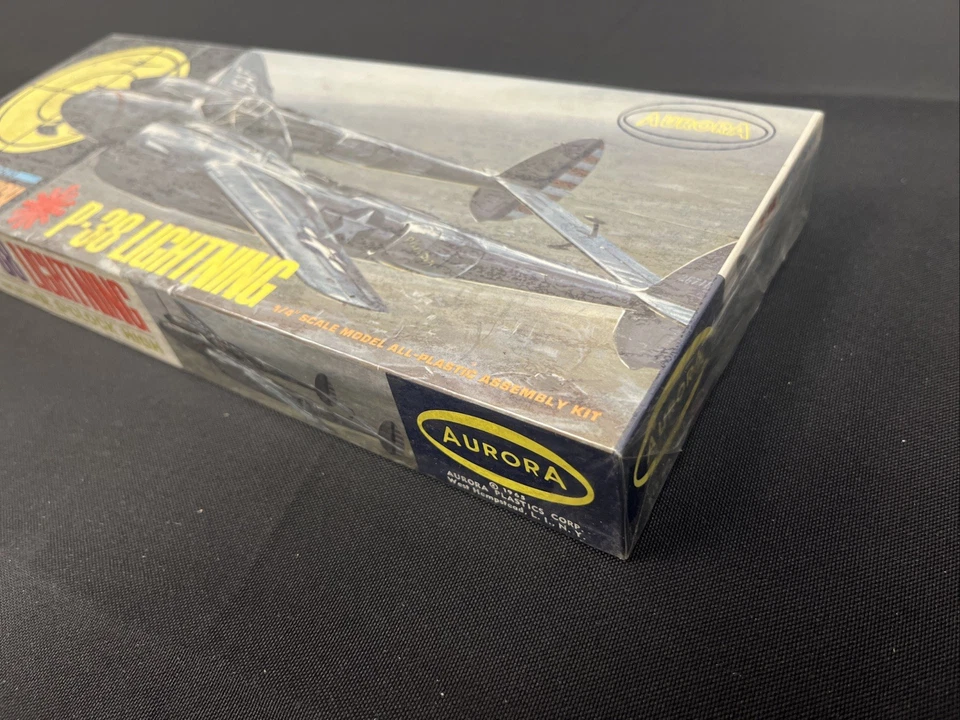Aurora 1965 12 O’clock High P-38 Lightning Model Kit Factory Sealed - Image 2 of 4