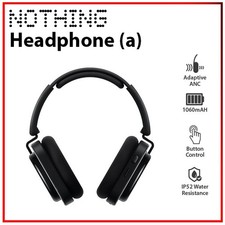 NOTHING Headphone a BLACK Wireless Bluetooth Portable Over-ear Headsets